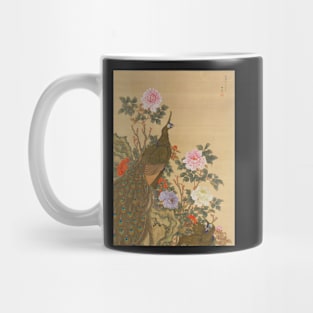 Peacocks and Peonies Mug